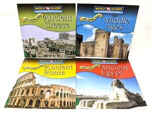 Weekly Reader LIFE LONG AGO Lot of 4 Children's Books Early Learning Library